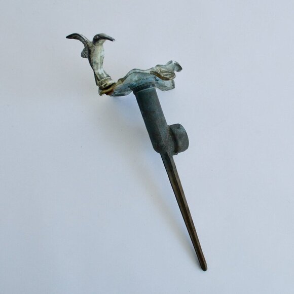 Vintage Brass Hummingbird Sprinkler with Yard Stake - Picture 2 of 4